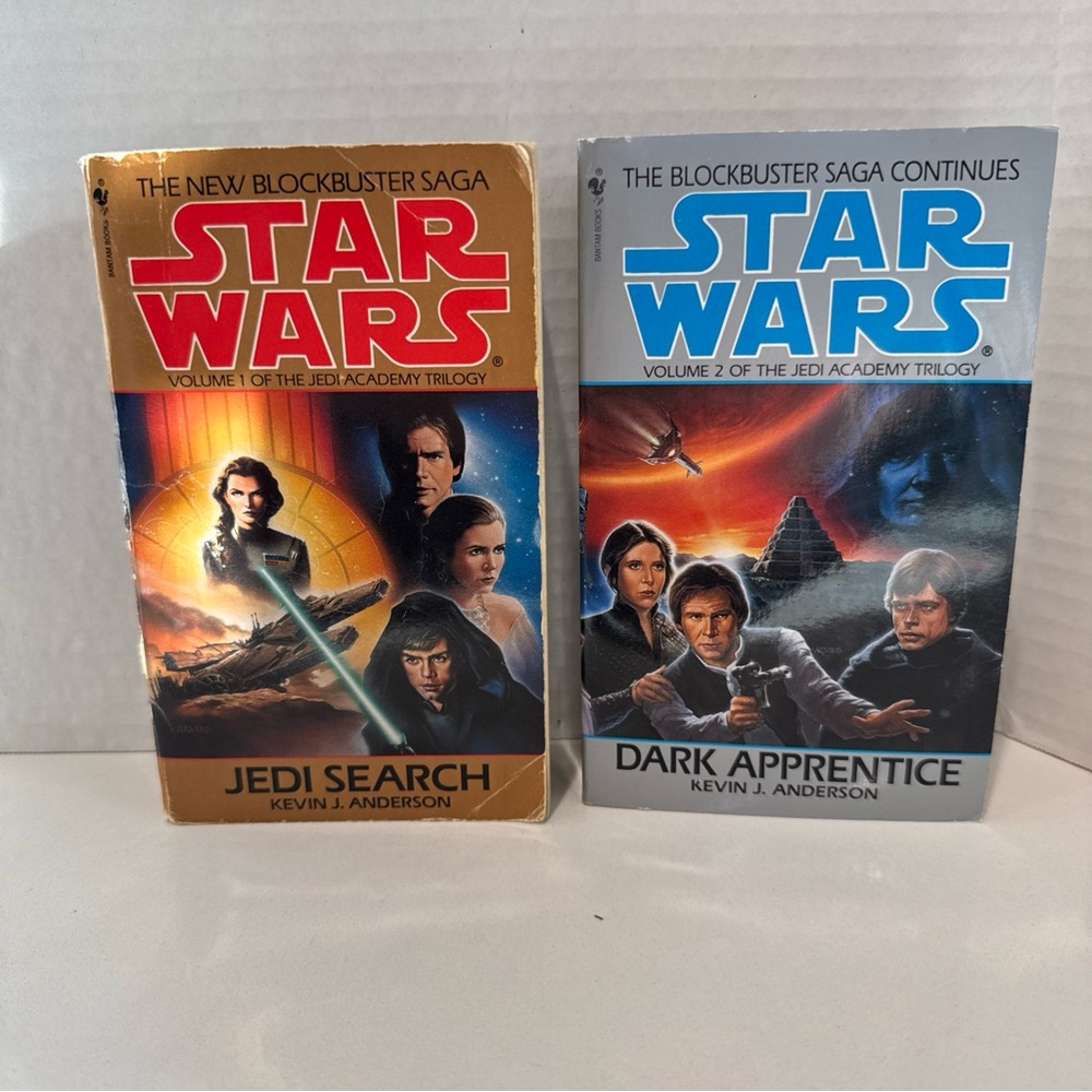 Lot of 2 Star Wars The Jedi Academy Trilogy Volume 1 & 2 By Kevin J Anderson